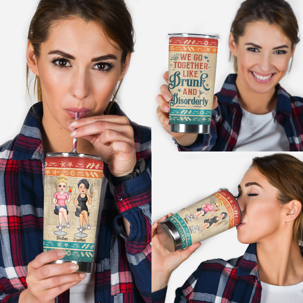 Hangovers Are Temporary But Drunk Stories Are Forever - Personalized Bestie Tumbler