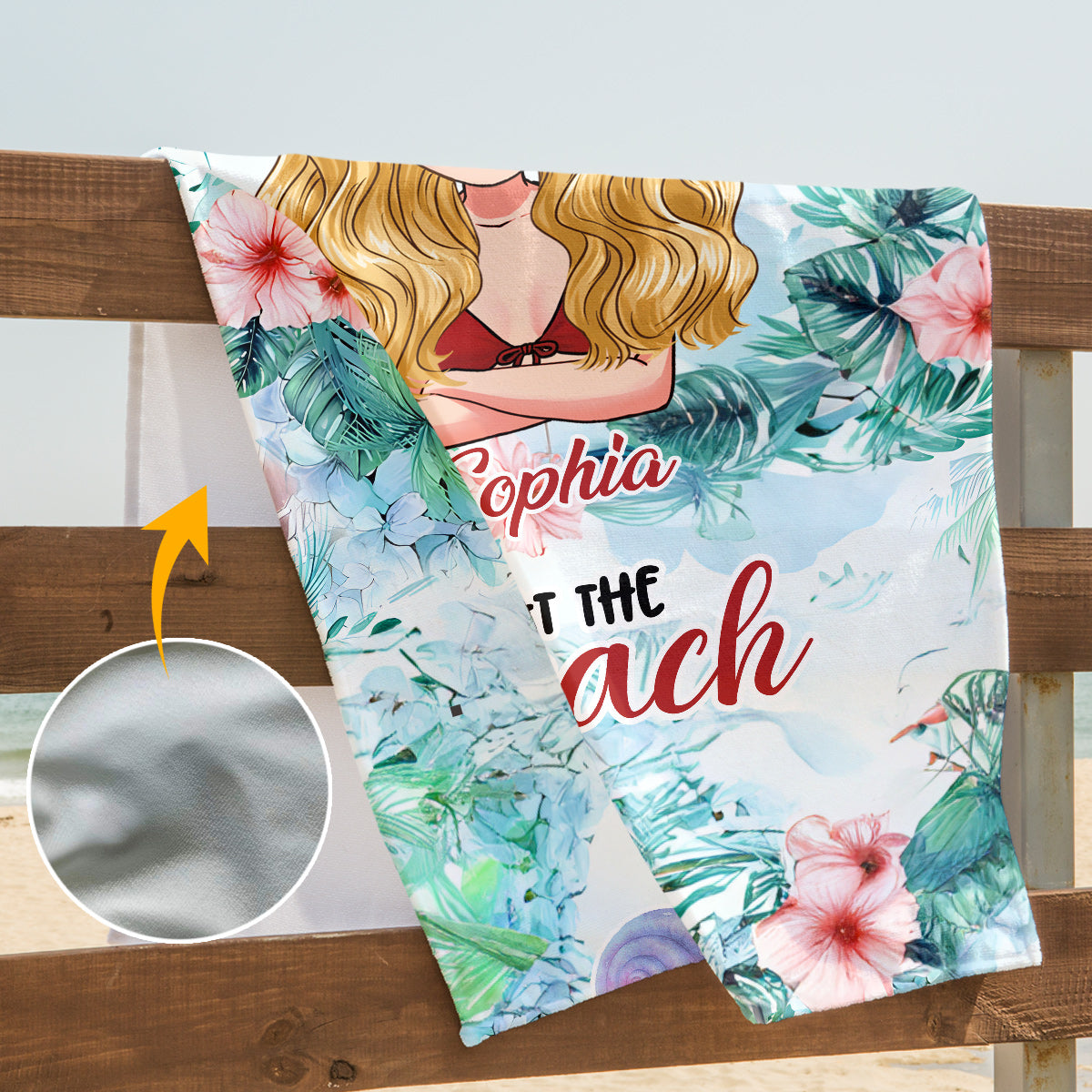 Life Is Better At The Beach - Personalized Sea Lover Beach Towel