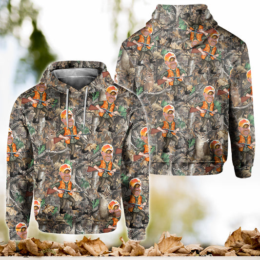 Photo Inserted Hunter - Personalized Hunting All Over Shirt