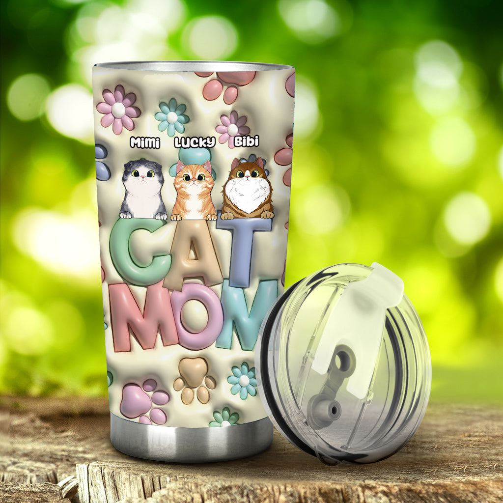 Cat Mom - Personalized Cat Tumbler