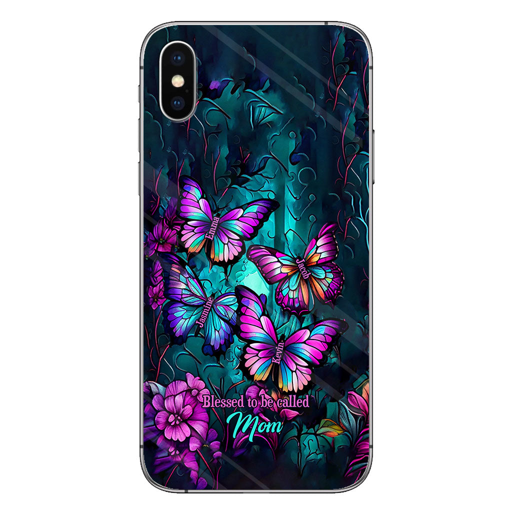 Grandma's Butterflies - Personalized Grandma Phone Case