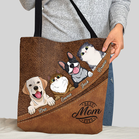 Best Mom Ever - Personalized Dog Tote Bag