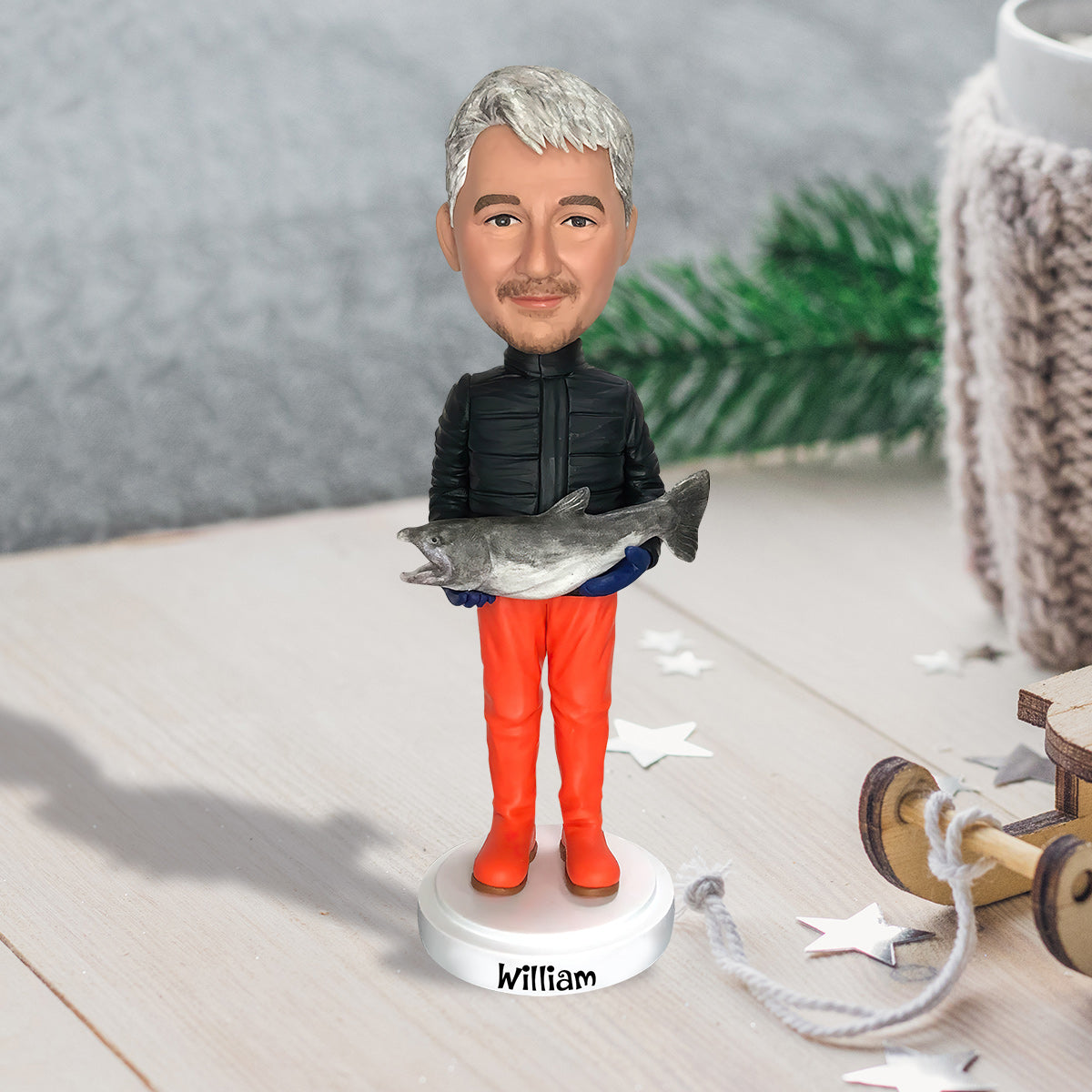 Fishing Bobblehead - Personalized Fishing Bobblehead