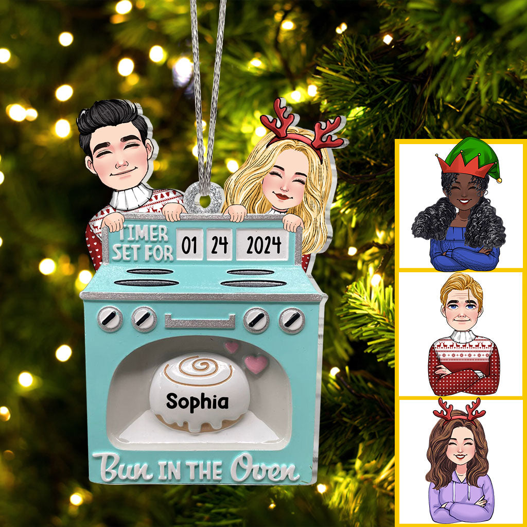 Bun In The Oven - Gift for Newborn - Personalized Ornament