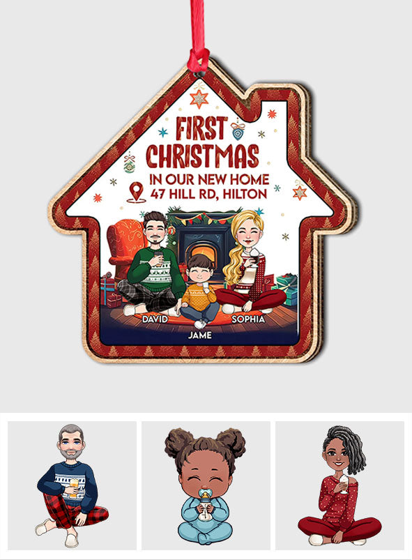 First Christmas In Our New Home - Personalized Housewarming Ornament