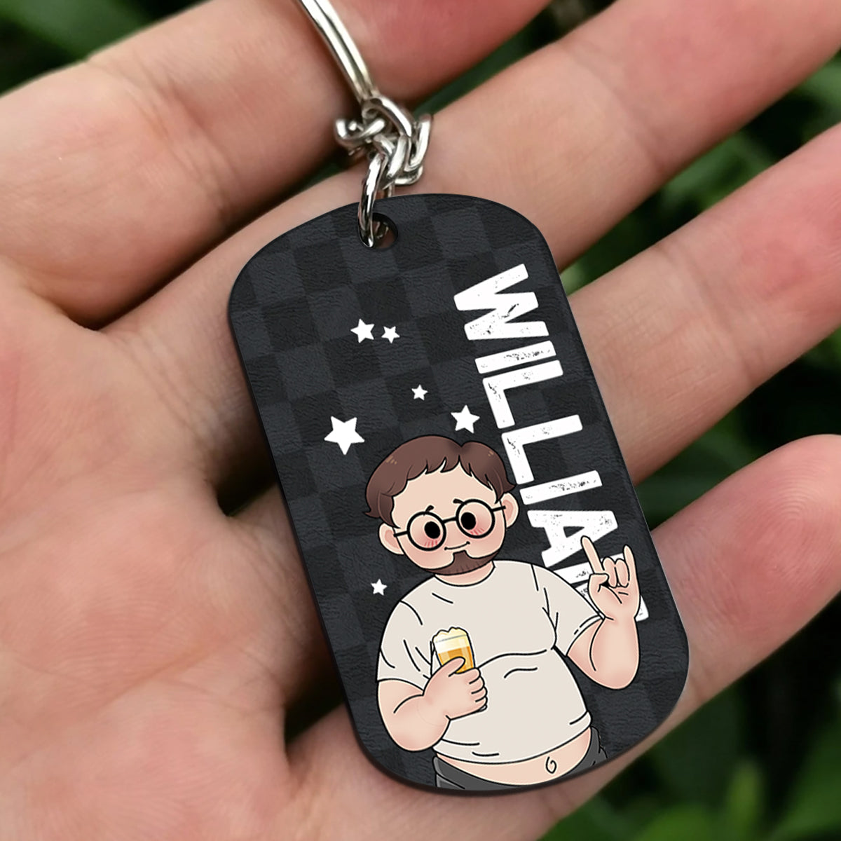 Not A Dad Bod - Personalized Father's Day Father Stainless Steel Keychain