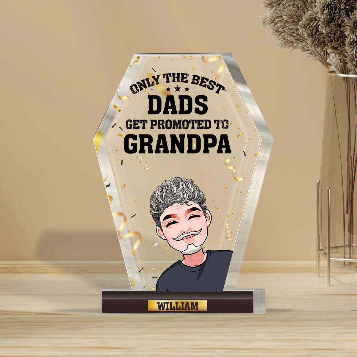 Only The Best Dads - Personalized Father's Day Father Custom Shaped Acrylic Plaque