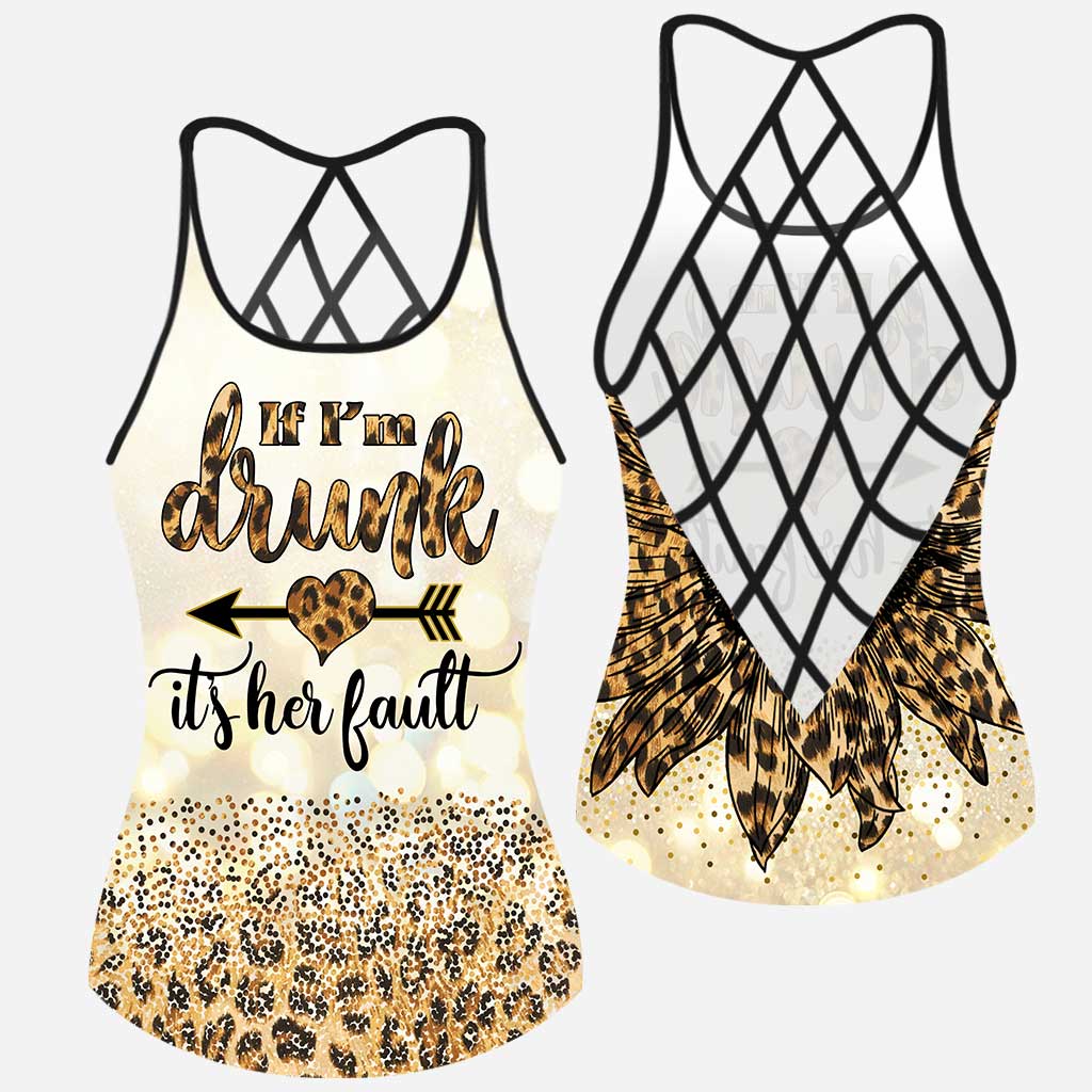 If I'm Drunk It's Her Fault - Bestie Cross Tank Top
