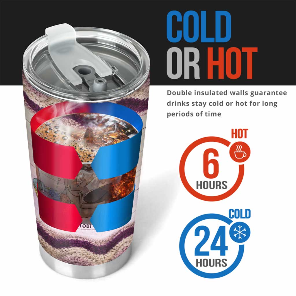 In My Dream World Yarn Is Free And Crocheting Makes You Thin - Personalized Crocheting Tumbler