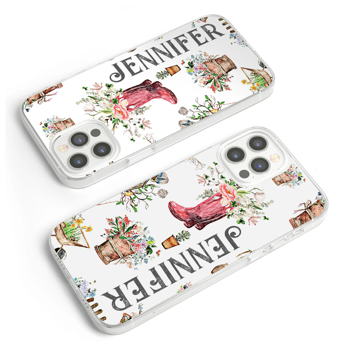 Lovely Gardening Items - Personalized Gardening Clear Phone Case
