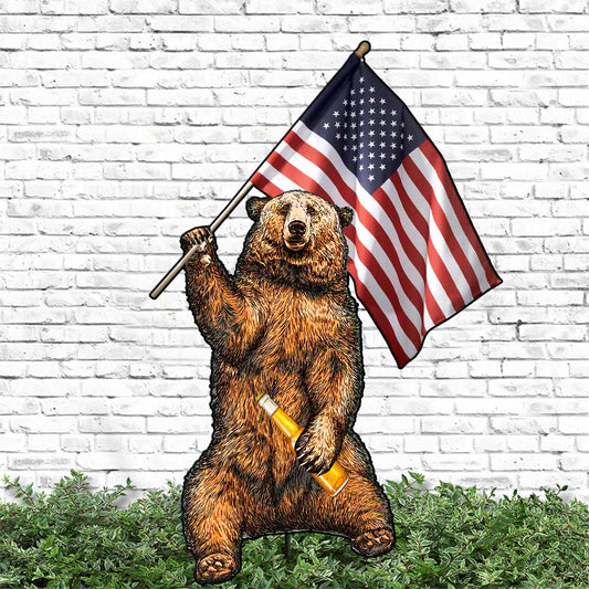 We Ate People - Independence day Camping Metal Garden Art
