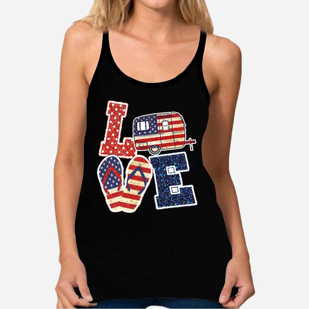 Wander Woman - Independence Day Camping Cross Tank Top