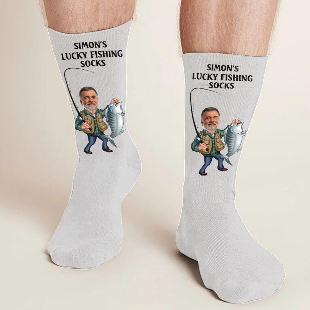 Lucky Fishing Socks - Personalized Fishing Socks