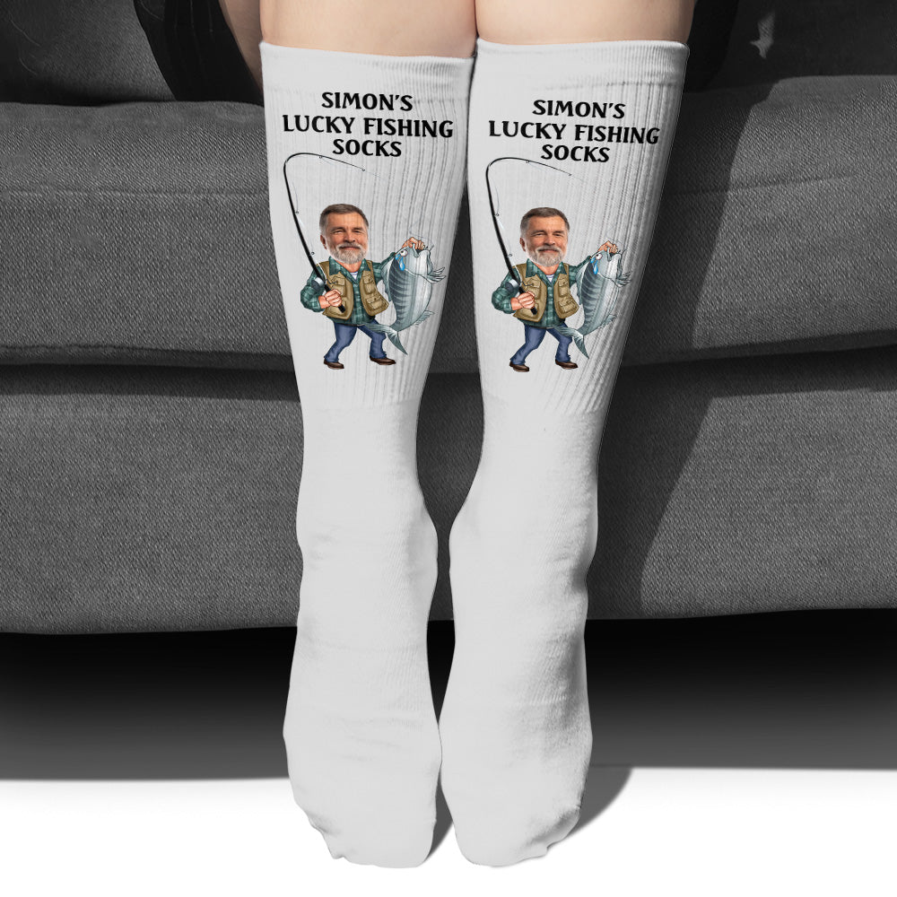 Lucky Fishing Socks - Personalized Fishing Socks
