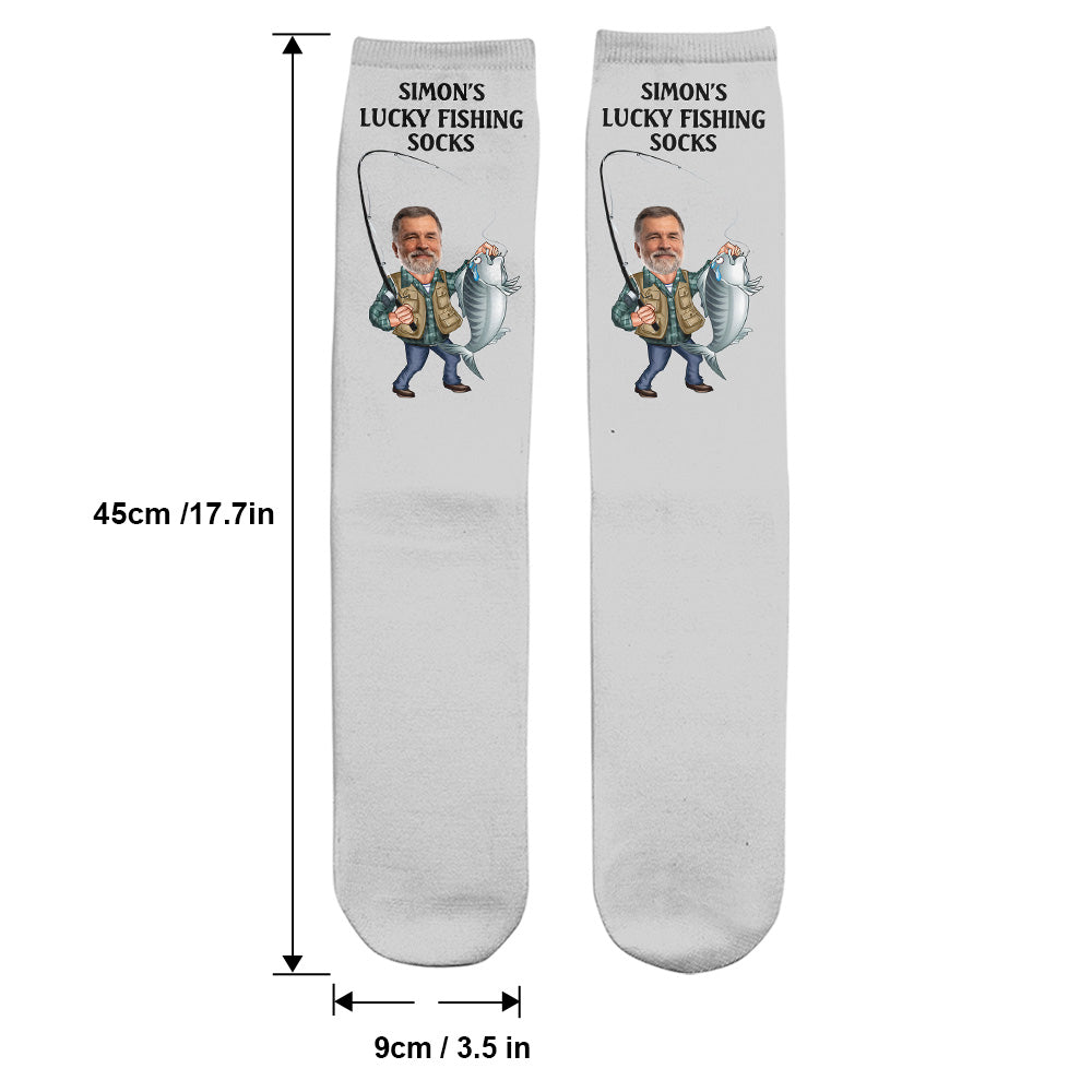 Lucky Fishing Socks - Personalized Fishing Socks