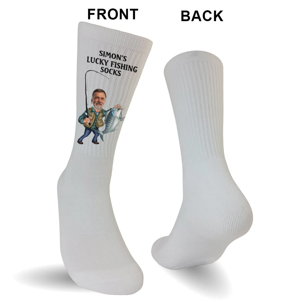 Lucky Fishing Socks - Personalized Fishing Socks