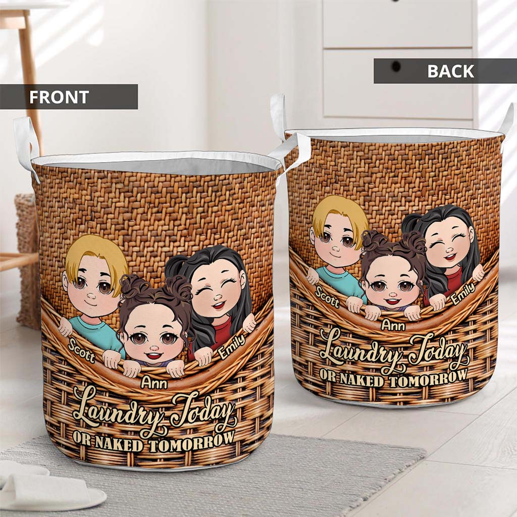 Laundry Today - Personalized Family Storage Basket
