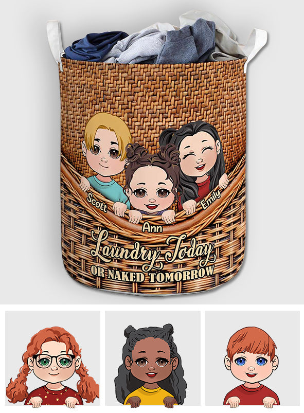 Laundry Today - Personalized Family Storage Basket