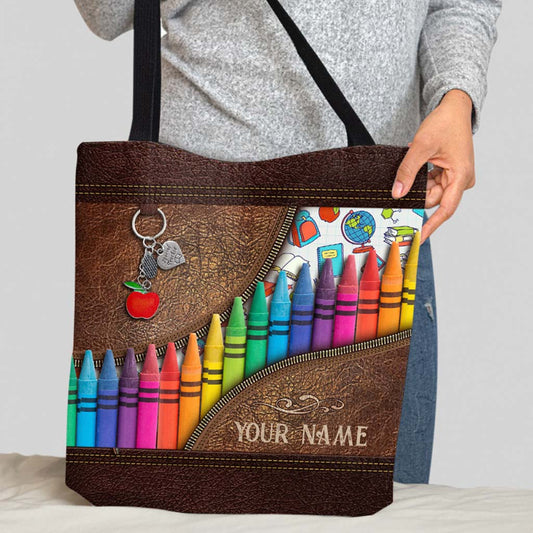Teach Love Inspire - Teacher Personalized Tote Bag