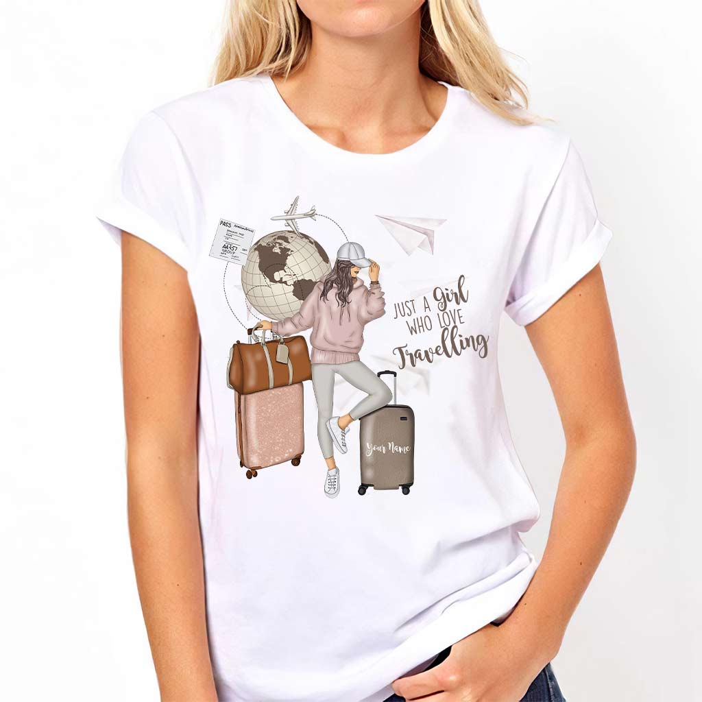 Just A Girl Who Loves Travelling - Personalized T-shirt and Hoodie