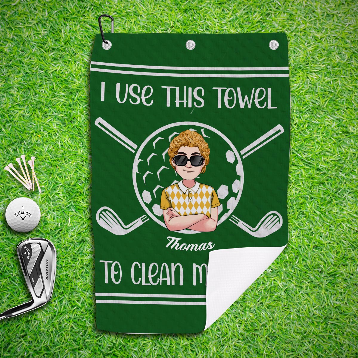 I use this towel - Personalized Golf Golf Towel