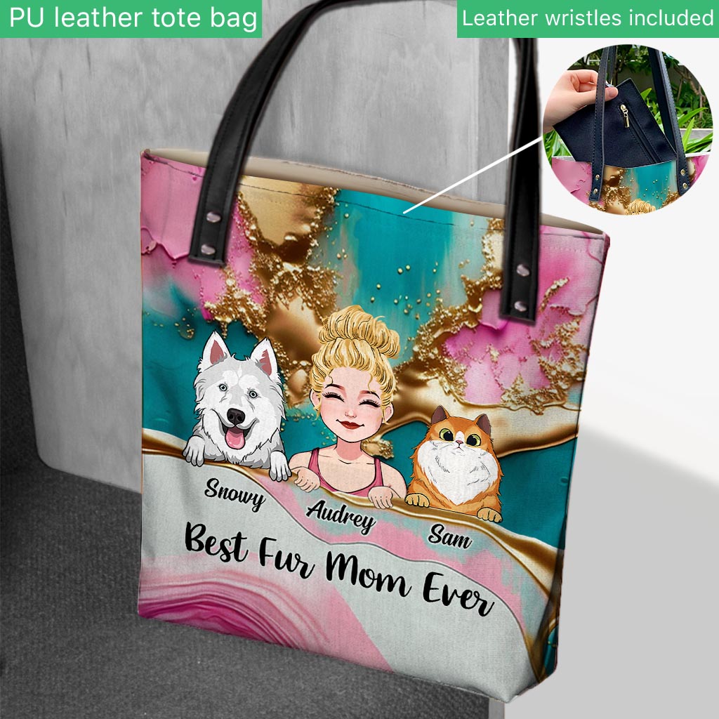 Best Fur MomDad Ever - Personalized Dog Tote Bag