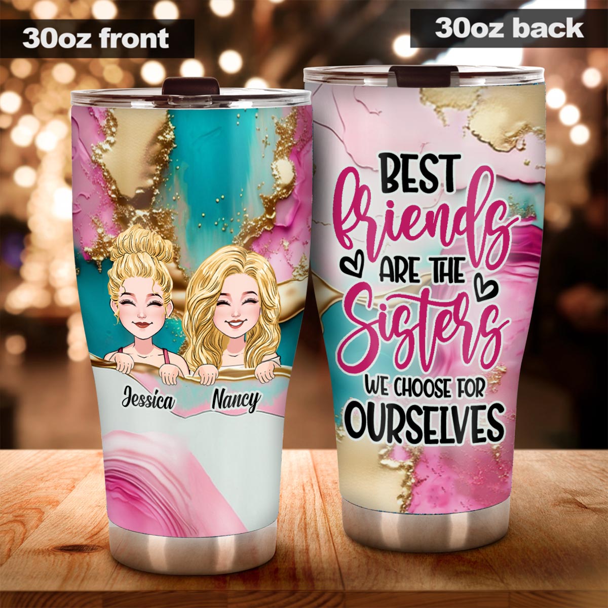 Besties Forever - Personalized Bestie Tumbler