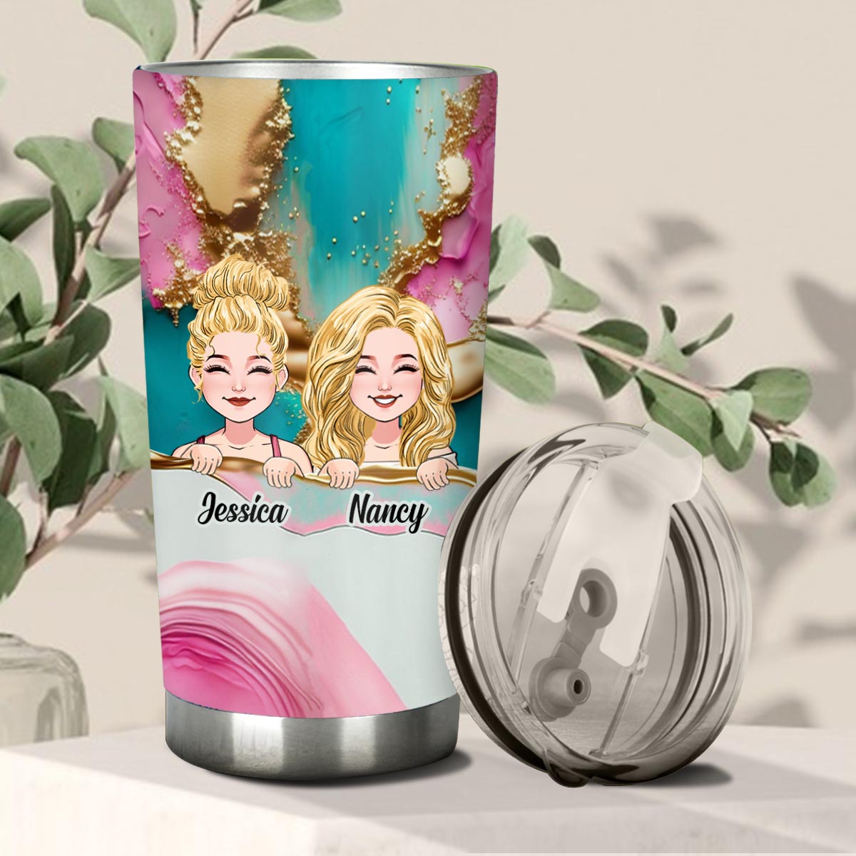 Besties Forever - Personalized Bestie Tumbler