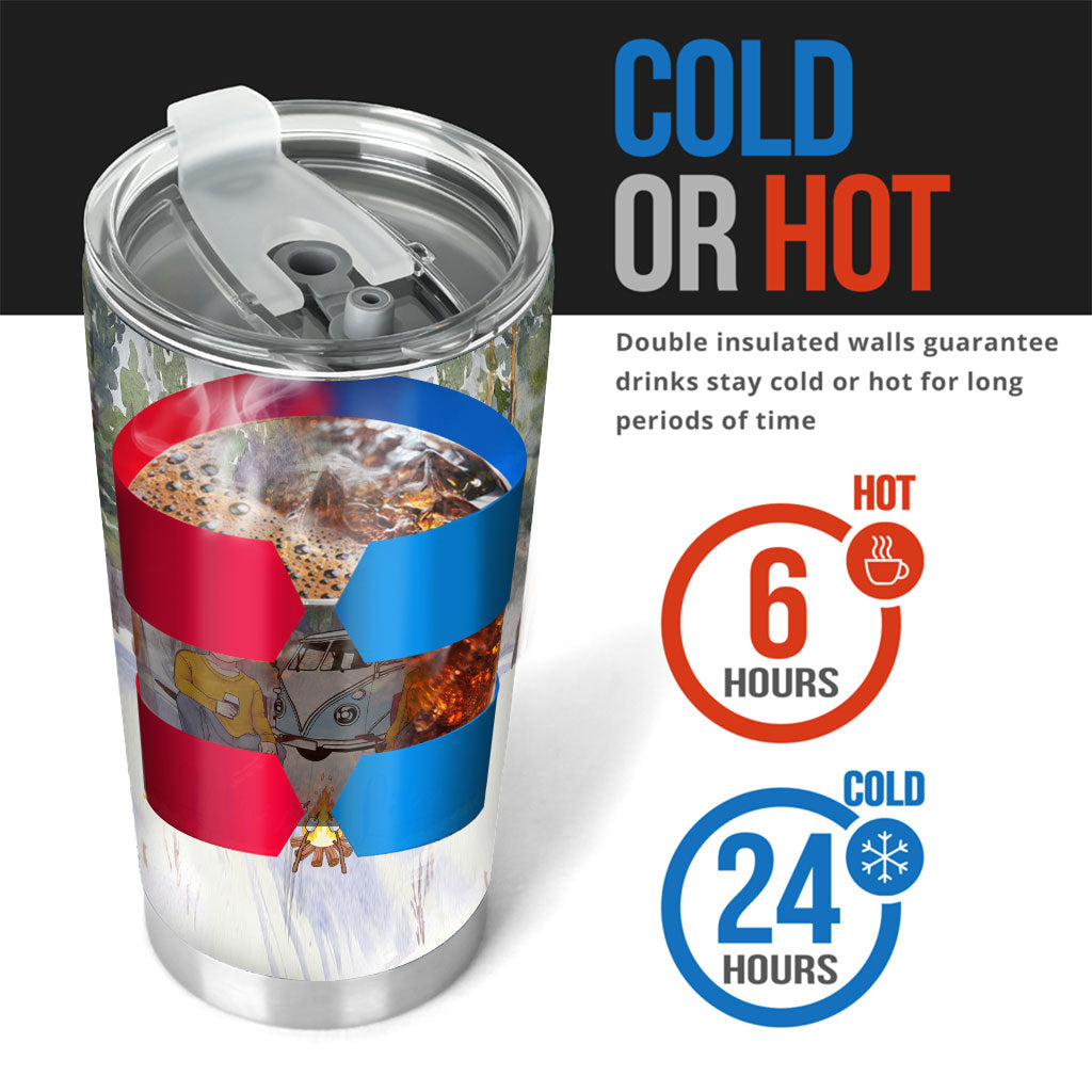 Making S'more Memories Together - Personalized Couple Camping Tumbler