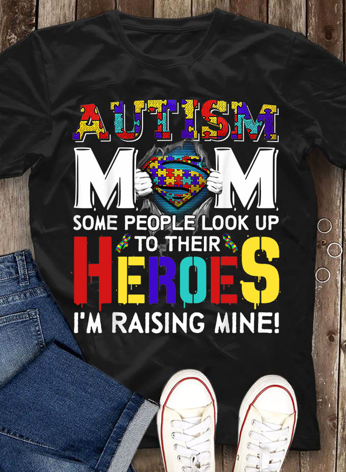 Super Autism Mom Autism Awareness T-shirt and Hoodie 0523