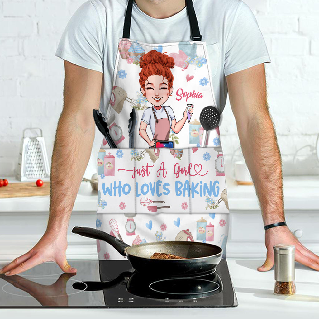 Just A Girl Who Loves Baking - Personalized Baking Apron