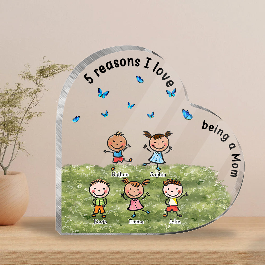 Love Being A Grandma - Gift for grandma, mom, aunt, grandpa - Personalized Custom Shaped Acrylic Plaque