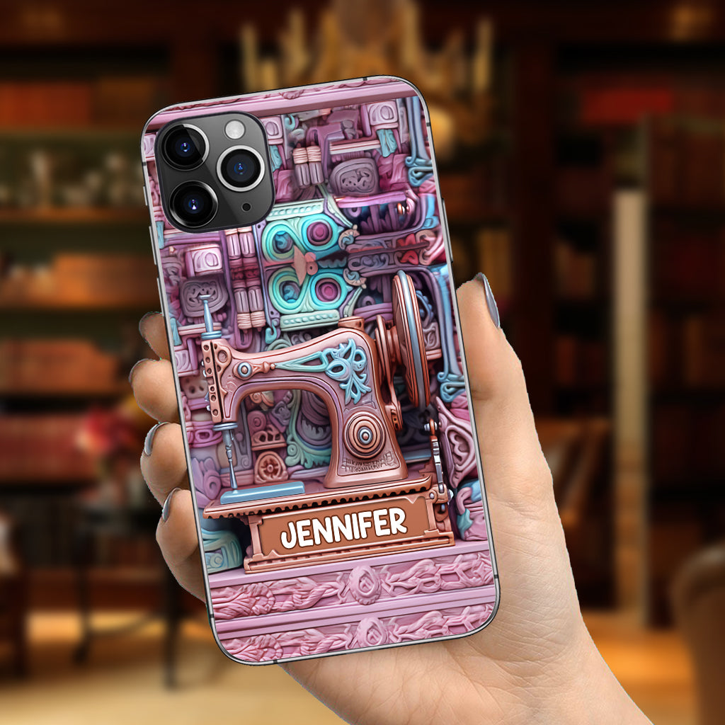 Love Sewing - Personalized Sewing Phone Case