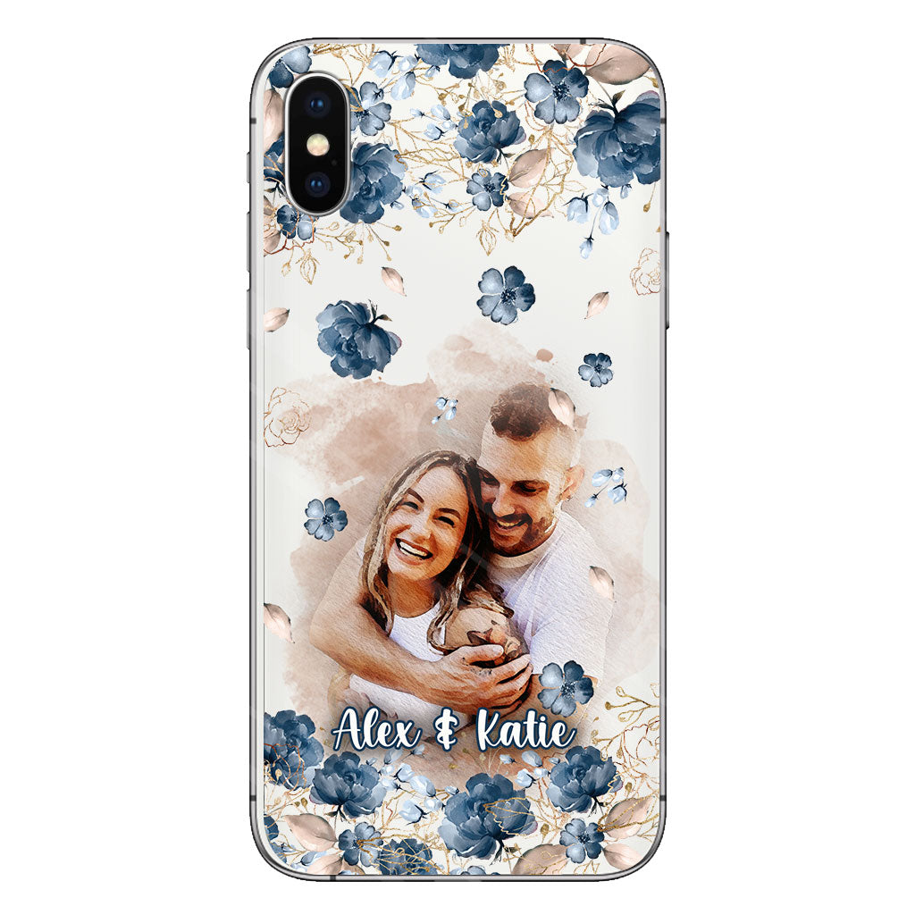 Floral Phone Case - Personalized Clear Phone Case
