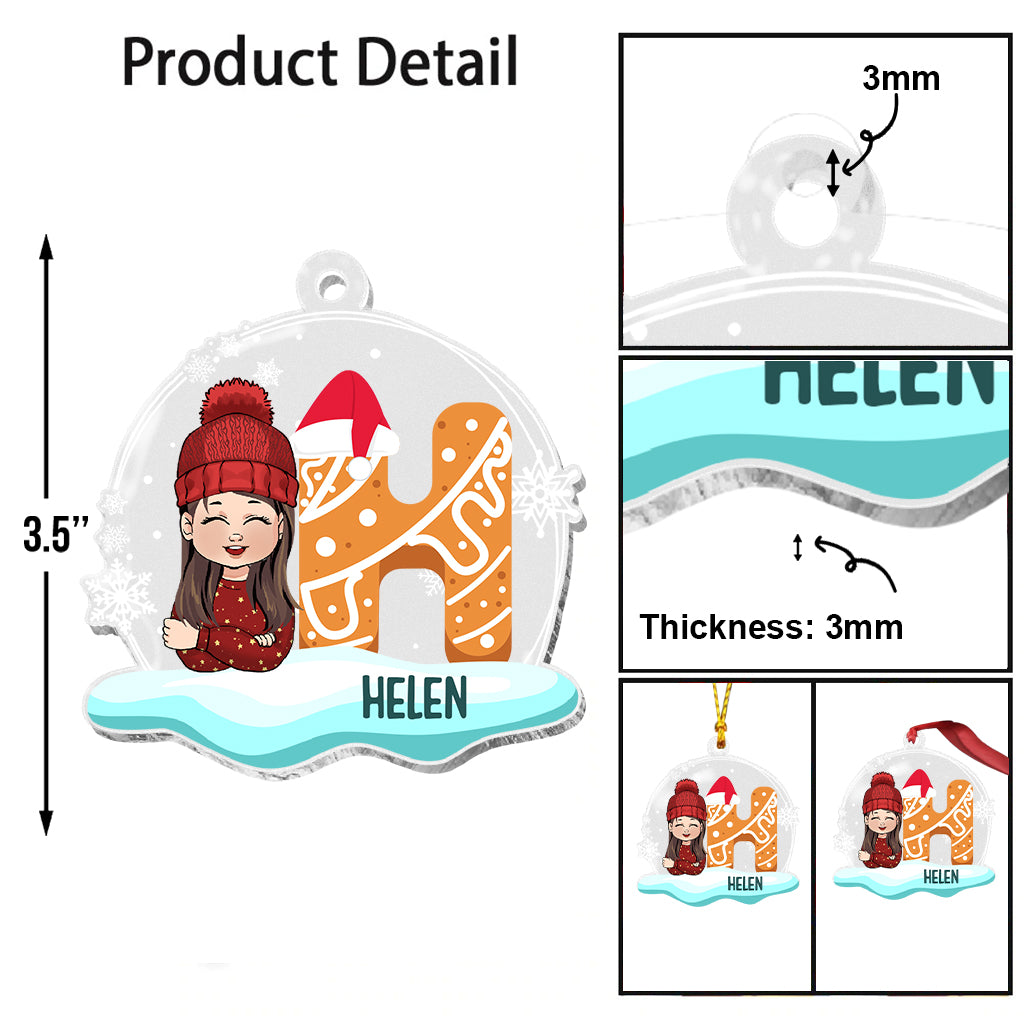 Christmas Kid - Personalized Kid Transparent Ornament