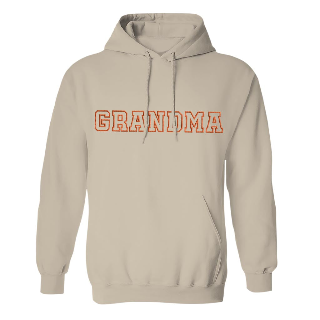 Custom Name - Personalized Grandma Embroidered Hoodie