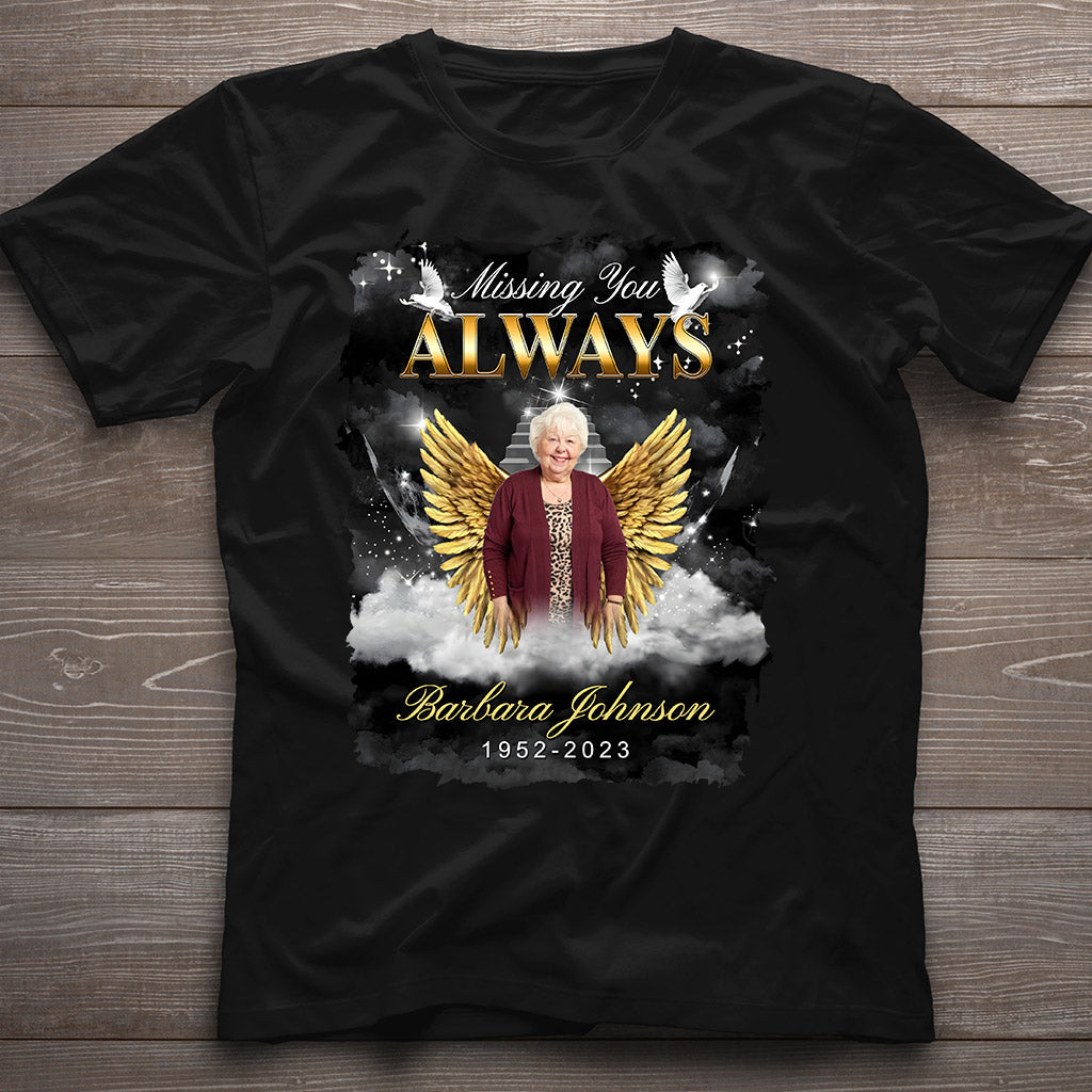 Always In My Heart - Personalized Memorial T-shirt And Hoodie