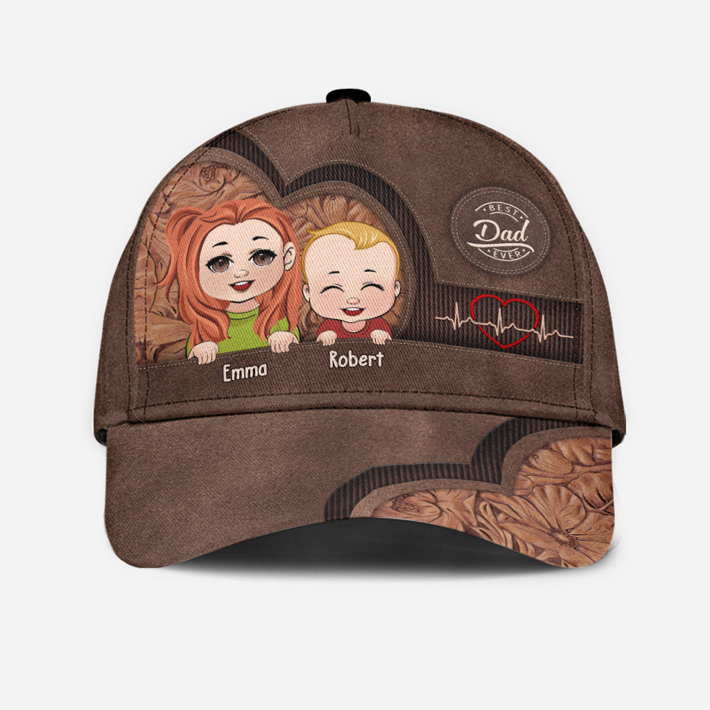 Best Dad Mom Grandma Grandpa Ever - Gift for dad, mom, grandma, grandpa, uncle, aunt - Personalized Classic Cap