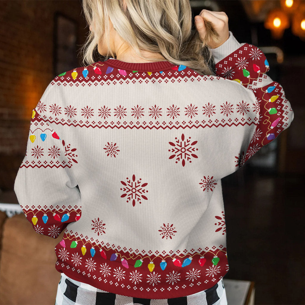 Eating Cookies For Two - Personalized Pregnancy Ugly Sweater