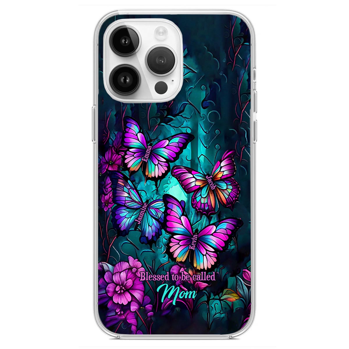 Grandma's Butterflies - Personalized Grandma Phone Case