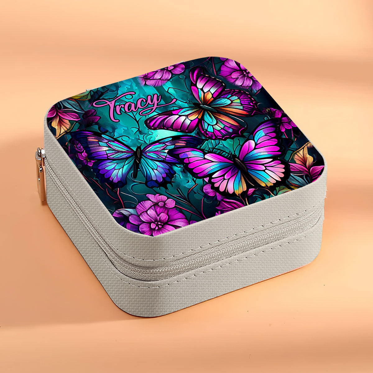Beautiful Butterflies - Personalized Butterfly Jewelry Box