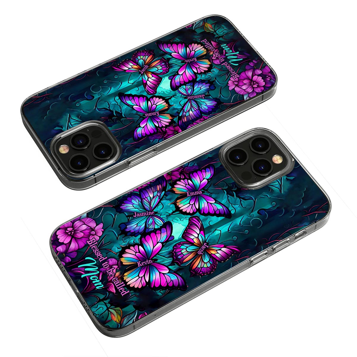Grandma's Butterflies - Personalized Grandma Phone Case