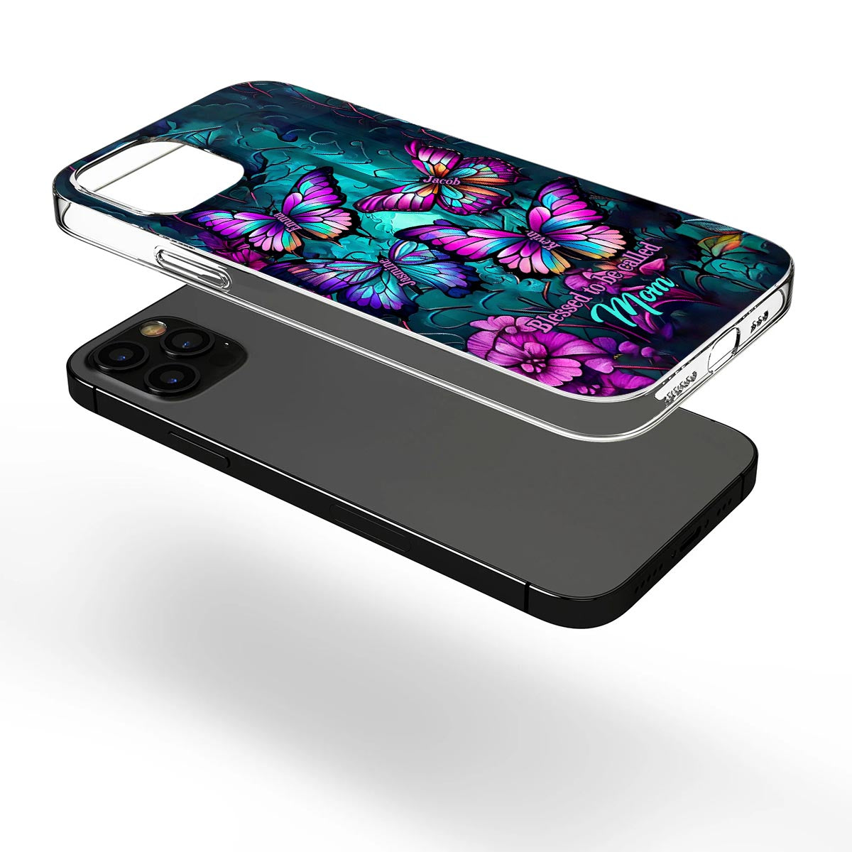 Grandma's Butterflies - Personalized Grandma Phone Case