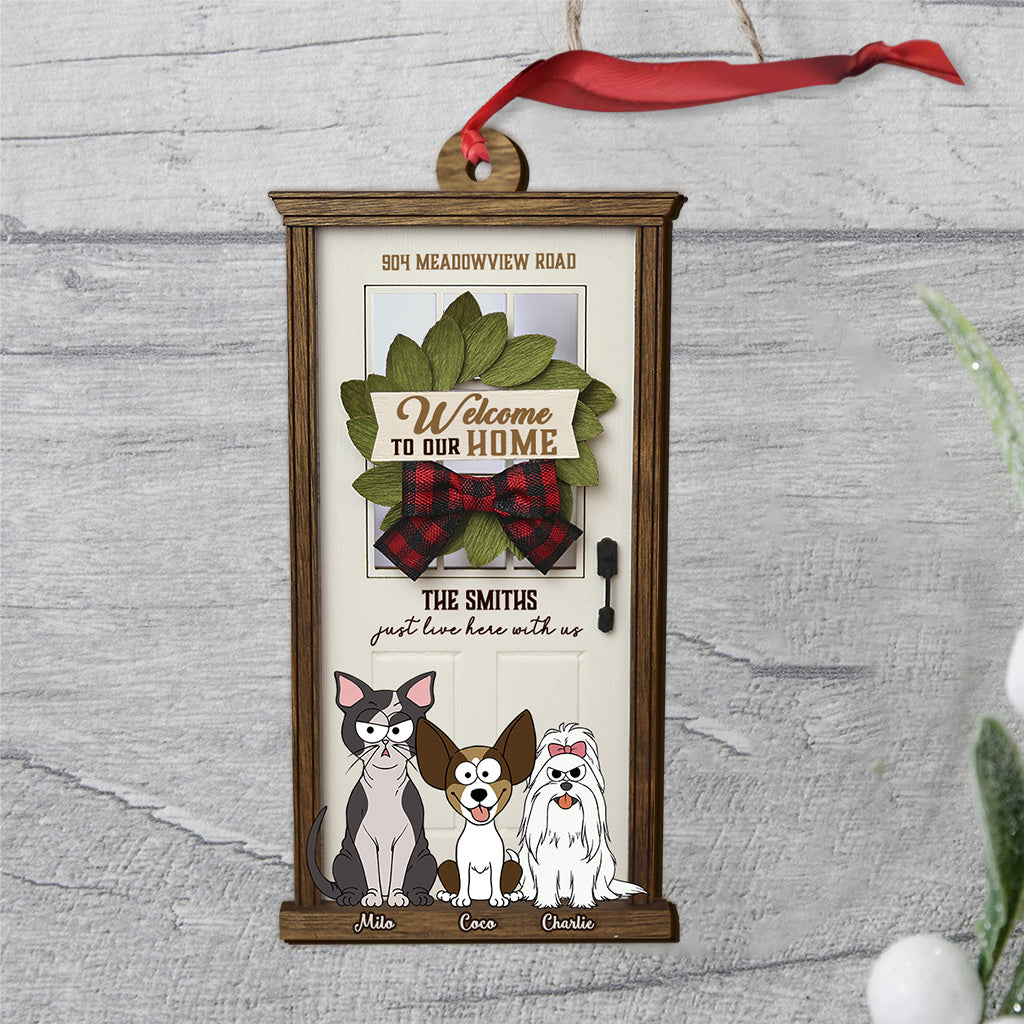 Welcome To Our Home - Personalized Dog Ornament