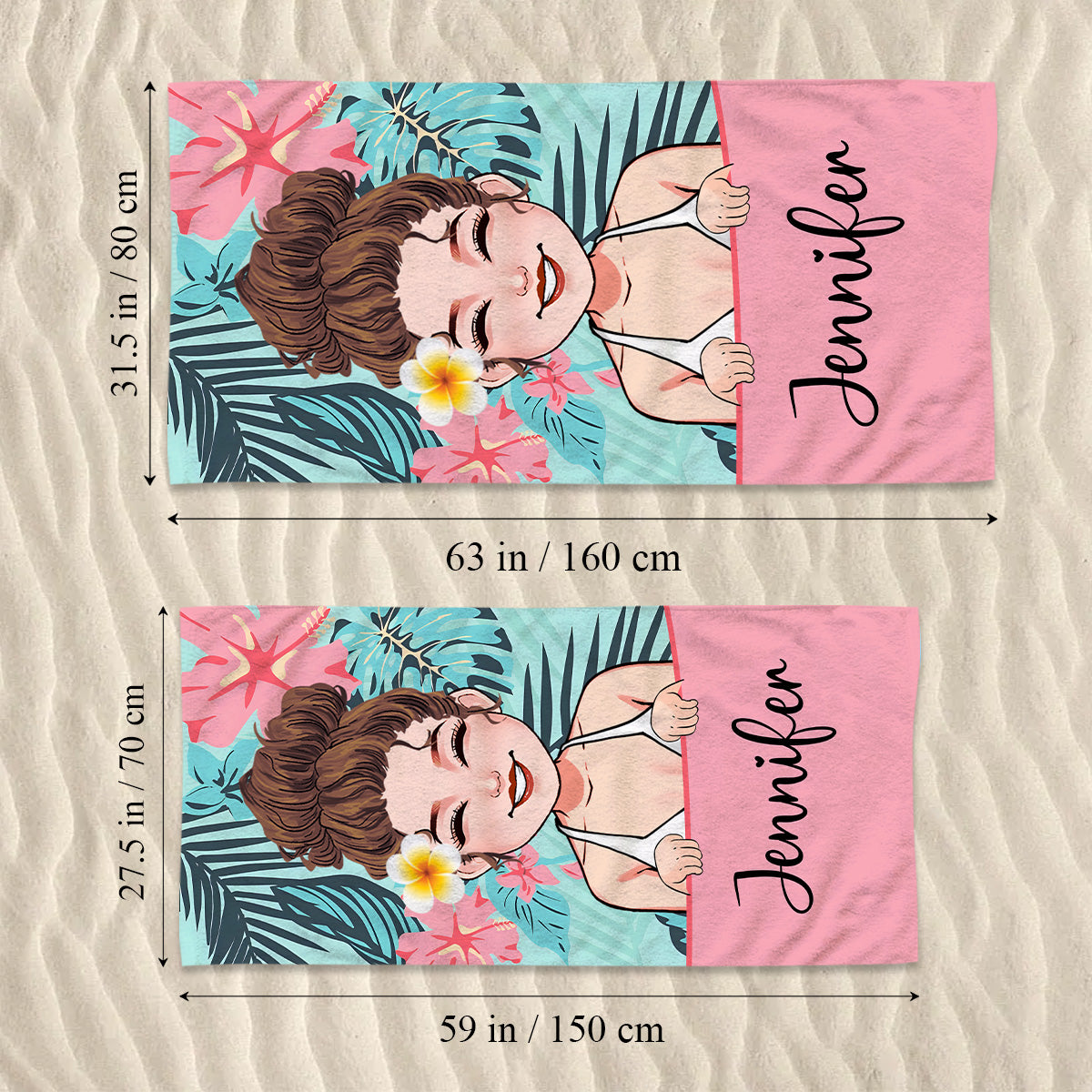 Beach Lover - Personalized Sea Lover Beach Towel