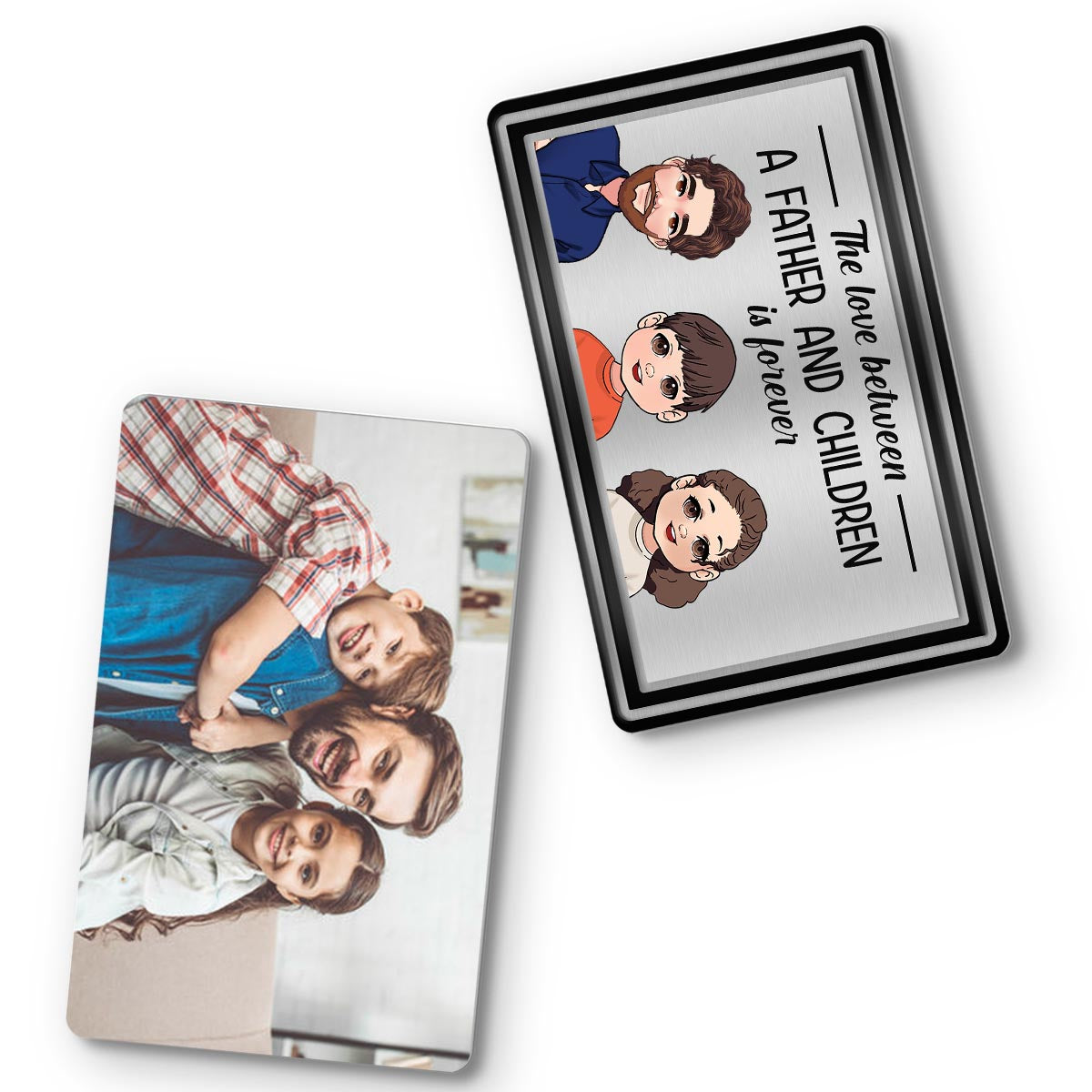 The Love Between - Personalized Father Wallet Insert Card