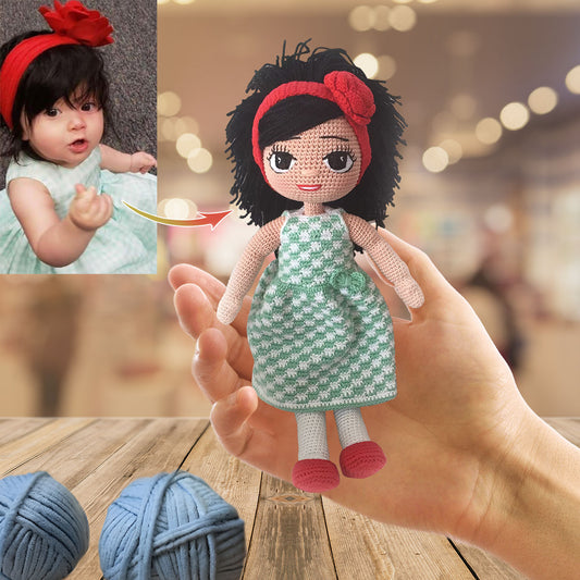 My Grandkids - Gift for grandpa - Personalized Hand Knitted Doll