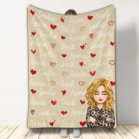 Love Name Blanket - Personalized Mother's Day Mother Blanket