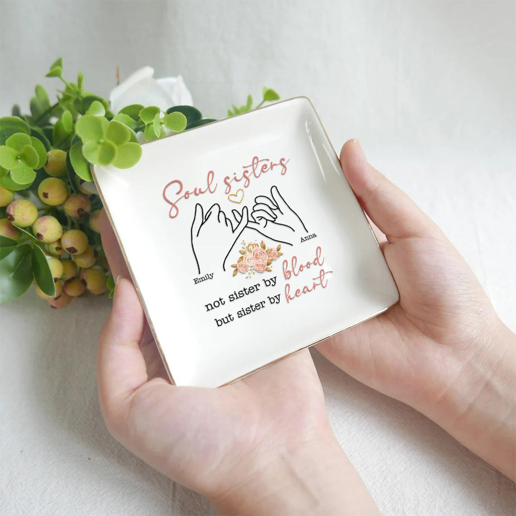 Soul Sisters Pinky Promise - Personalized Bestie Jewelry Dish