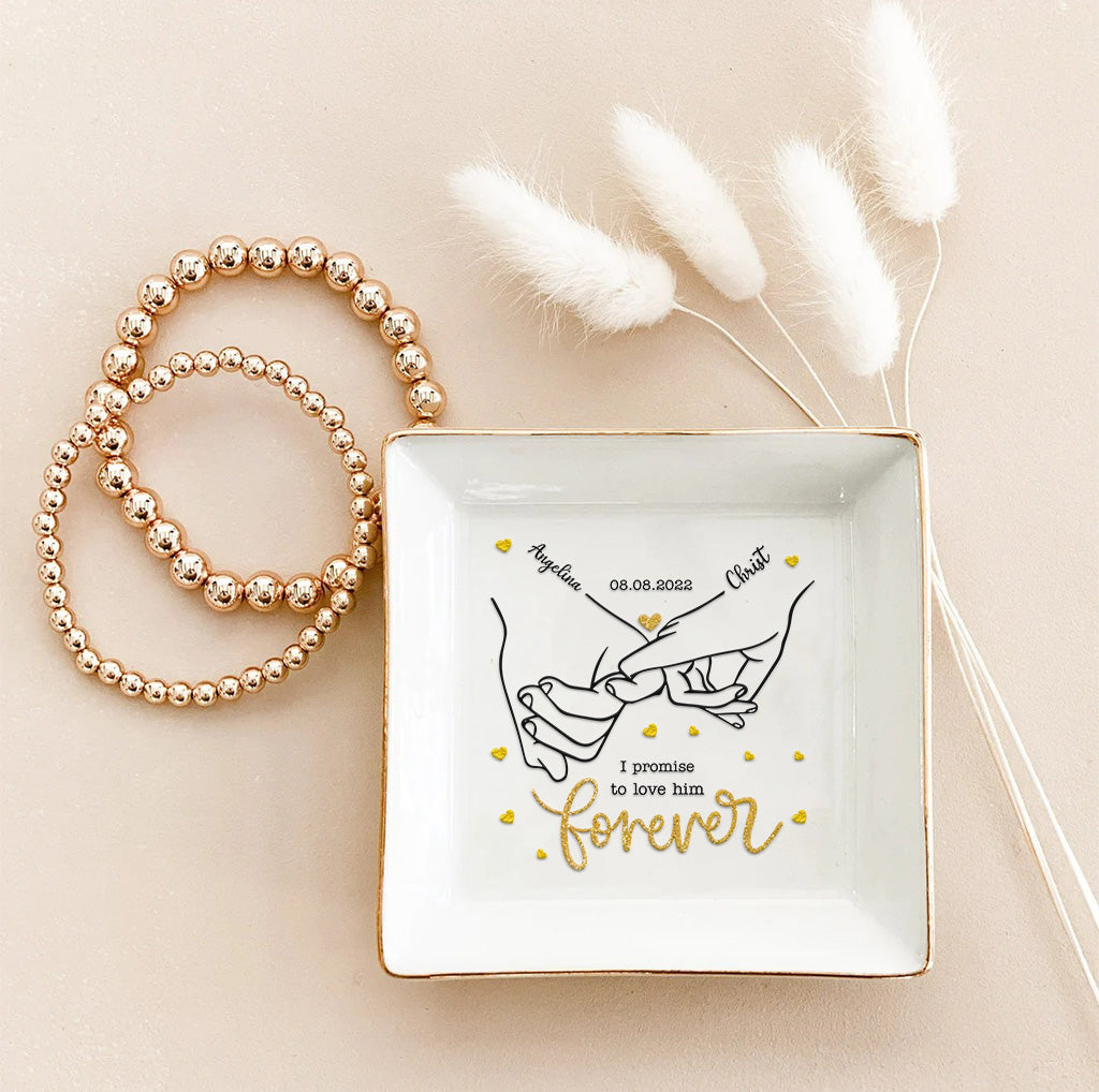 I Promise - Personalized Couple Jewelry Dish